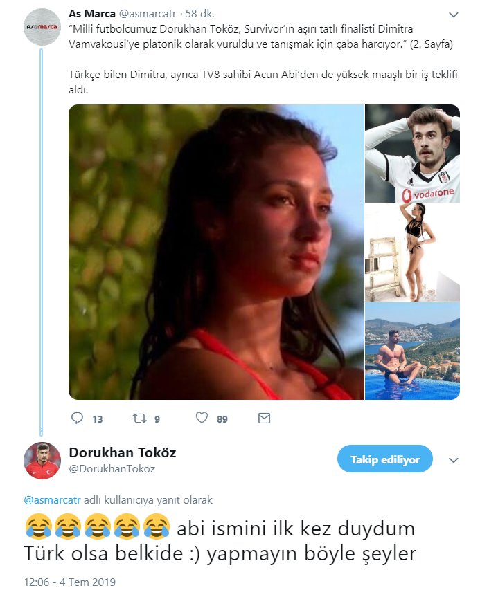 Dorukhan'dan güldüren Dimitra Vamvakousi yorumu