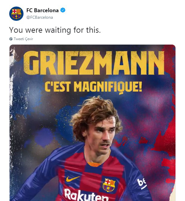 Griezmann resmen Barcelona'da