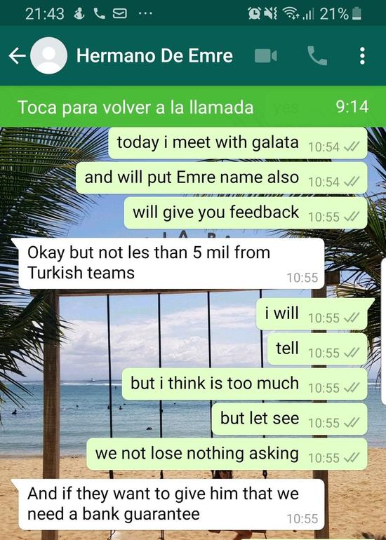 Emre Mor'un menajeri konuşmaları yayınladı