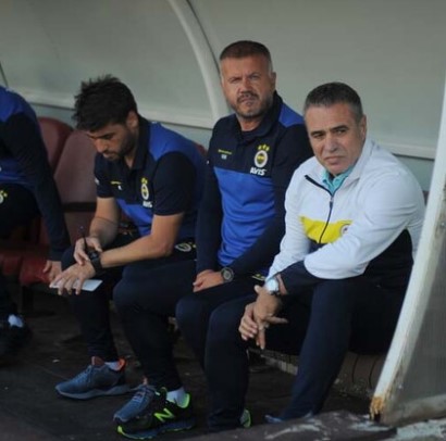 Ersun Yanal hazırlık maçını drone'la izledi