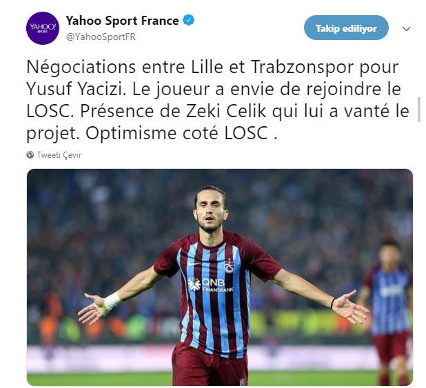 Yusuf Yazıcı, ayrılmak istediğini Trabzonspor'a bildirdi