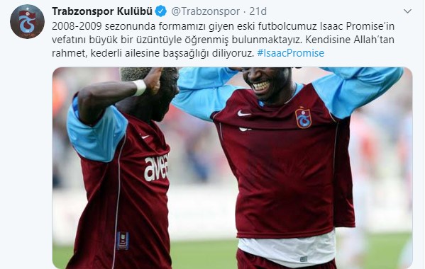 Isaac Promise hayatını kaybetti