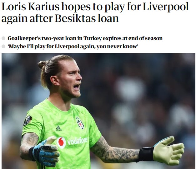 Karius: Beşiktaş'tan ayrılacağım