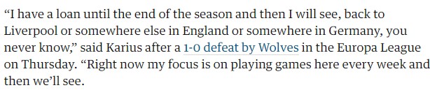 Karius: Beşiktaş'tan ayrılacağım