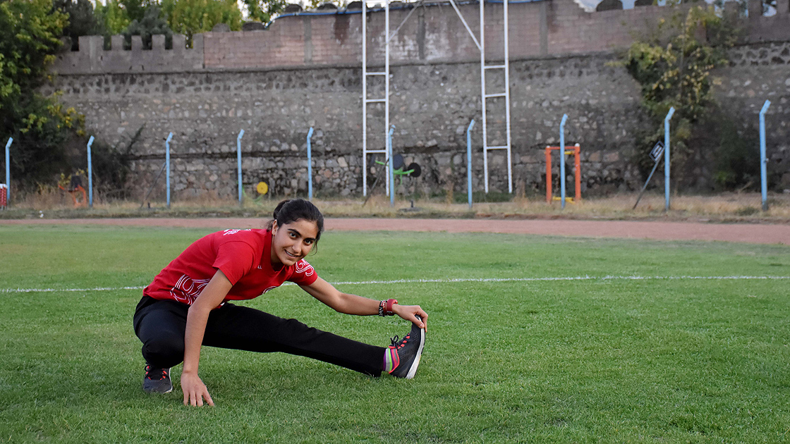 Mihriban, kavun tarlasından Avrupa Şampiyonası'na koşuyor