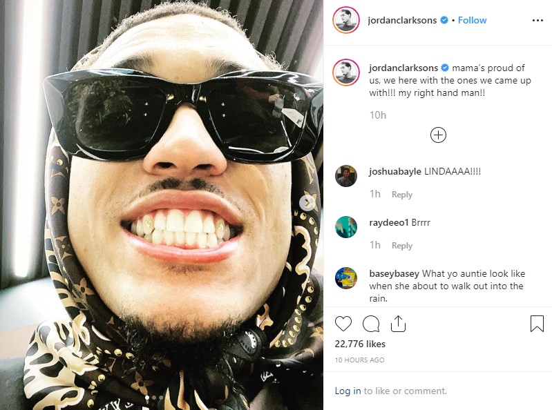 Jordan Clarkson başörtü taktı