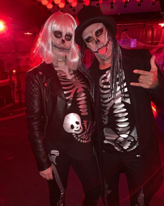 Cadılar Bayramı'nı kutlayan futbolcular