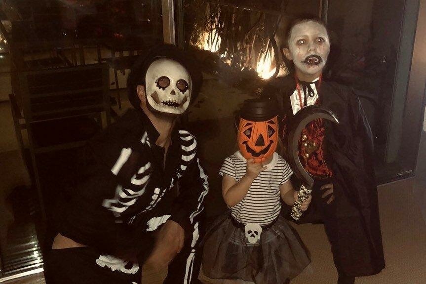 Cadılar Bayramı'nı kutlayan futbolcular