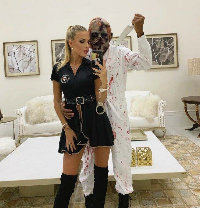 Cadılar Bayramı'nı kutlayan futbolcular