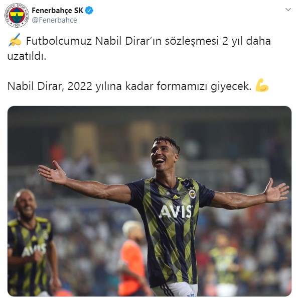 Dirar'ın sözleşmesi 2 yıl daha uzatıldı