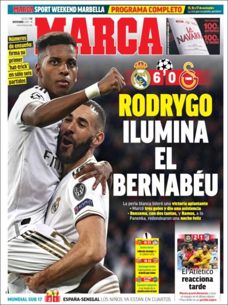 İspanyol basını: Real Madrid, G.Saray'ı süpürdü