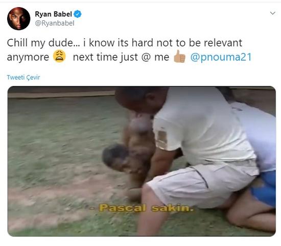 Kendisine pamuk şeker diyen Nouma'ya cevap verdi