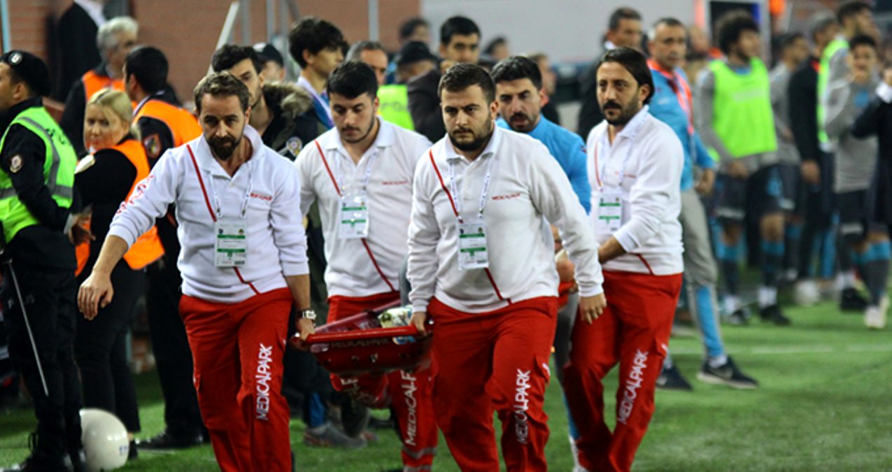Trabzonspor'da Sörloth hastaneye kaldırıldı