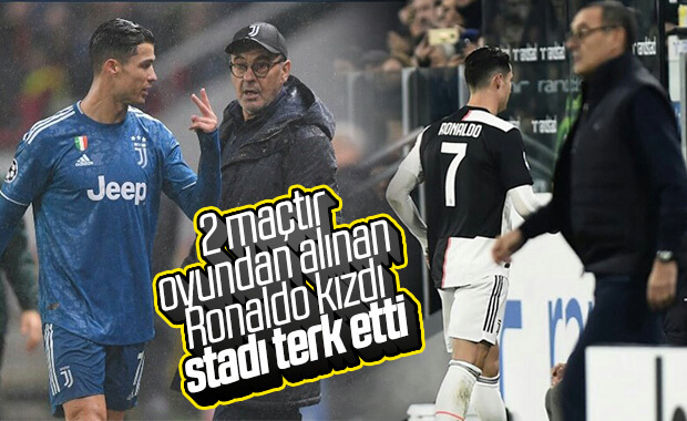 Ronaldo'nun Sarri'ye küfrettiği anlar