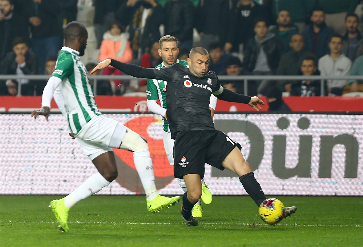 Burak Yılmaz attı, Beşiktaş Konya'dan 3 puanla döndü