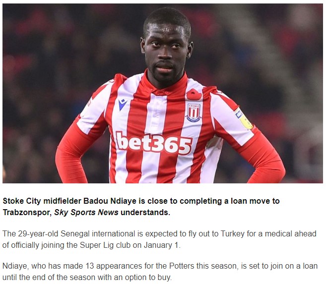 İngiliz basını Ndiaye'yi Trabzon'a yazdı