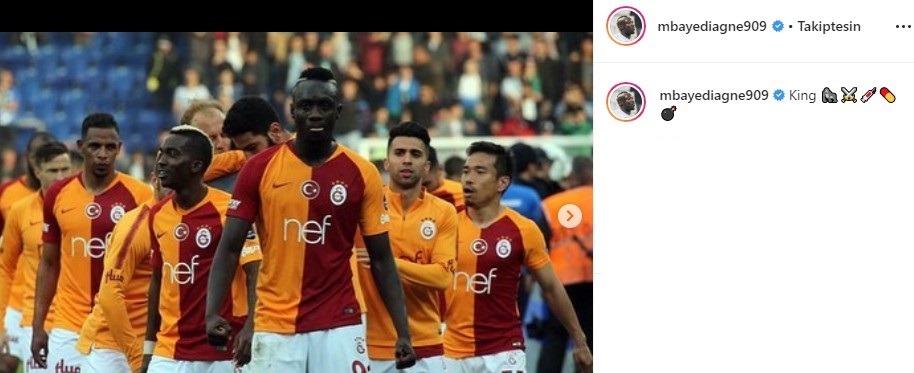 Mbaye Diagne, ilginç paylaşımlarına devam ediyor