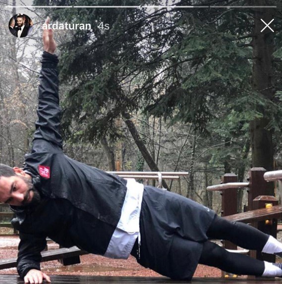 Arda Turan çalışmalarına devam ediyor