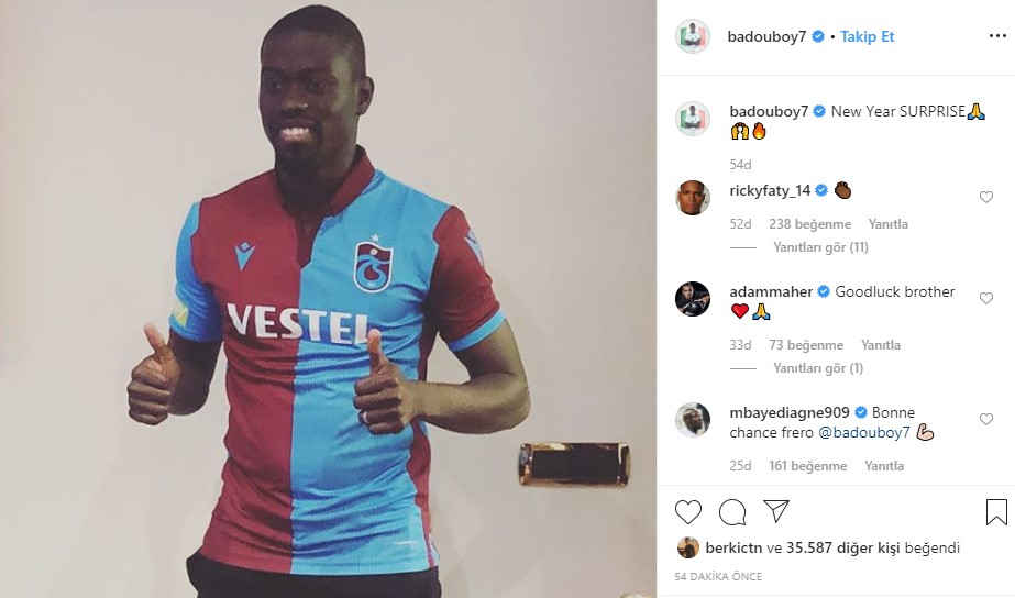 Badou Ndiaye Trabzonspor'da