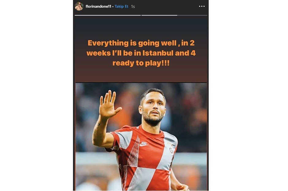 Galatasaray'da Andone'den geri dönüş mesajı