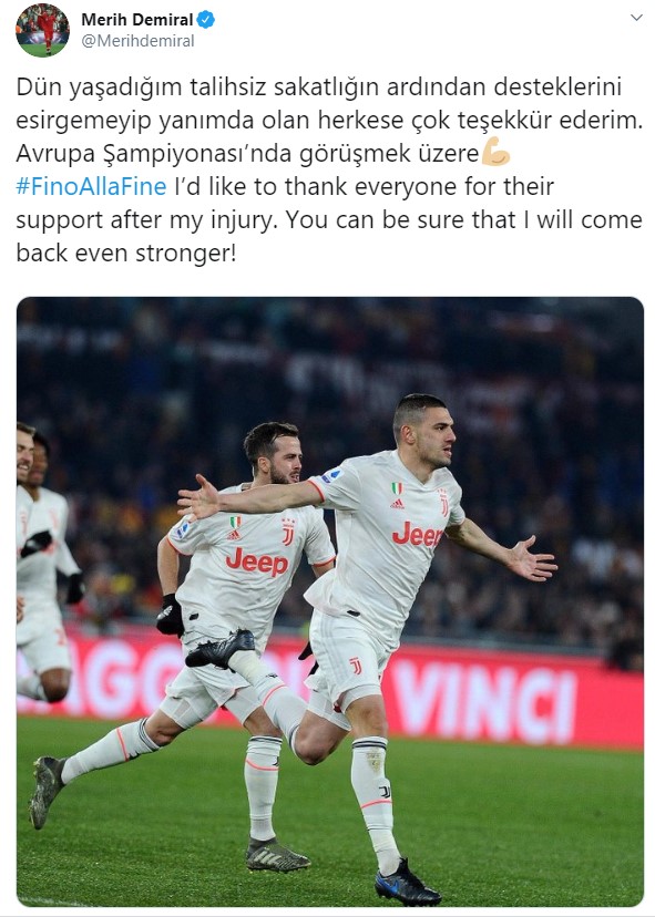 Merih Demiral: EURO 2020'de görüşürüz