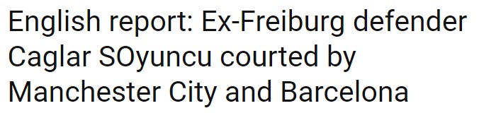 Çağlar, Barcelona'nın transfer listesine girdi