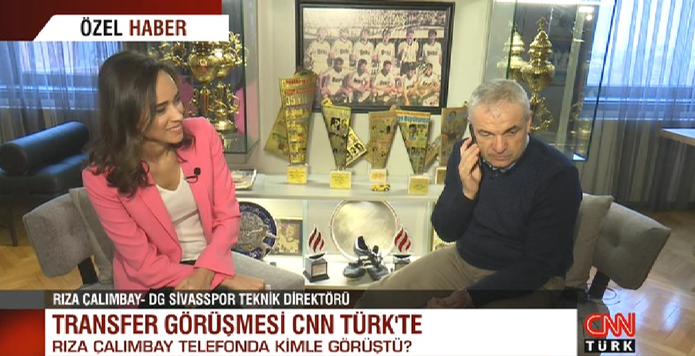 Rıza Çalımbay'ın canlı yayında yaptığı transfer görüşmesi