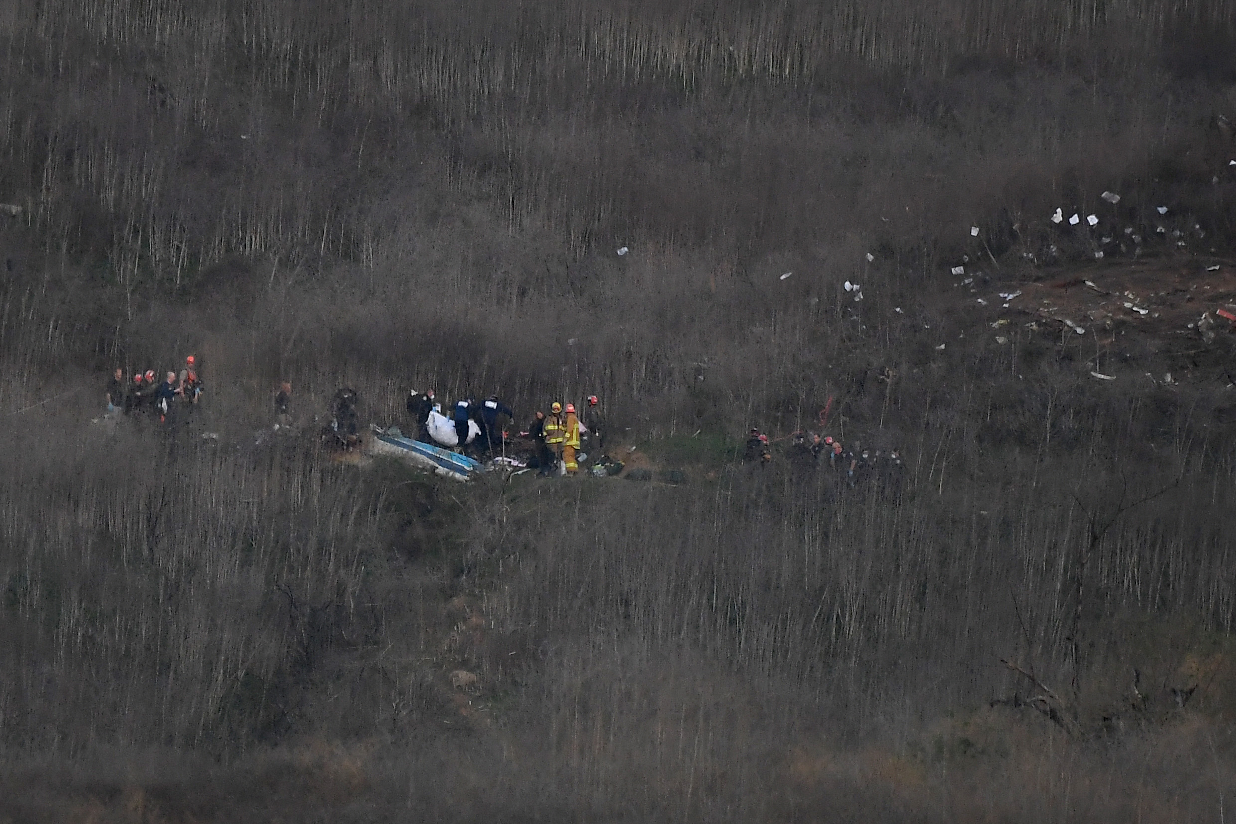 r Kobe Bryant'ın öldüğü kazanın fotoğrafları