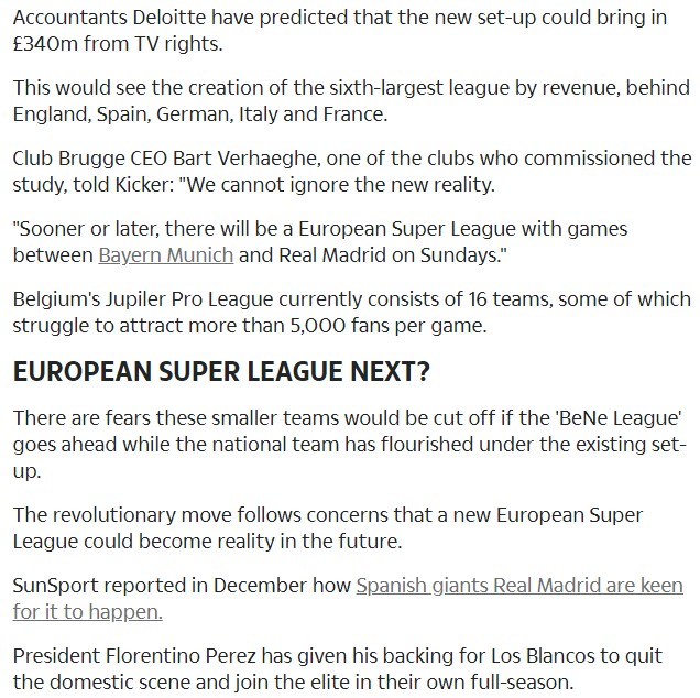 Alman basını: Hollanda ve Belçika Ligi birleşiyor