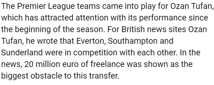 3 İngiliz takımı Ozan Tufan'ın peşine düştü