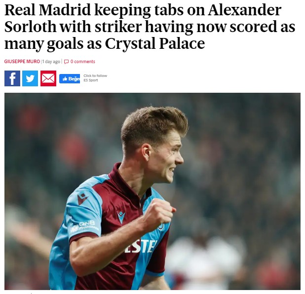 İngiliz basını: Real Madrid, Sörloth'u istiyor