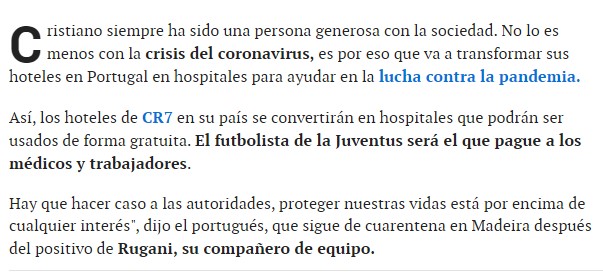 Ronaldo, lüks oteller zincirini hastaneye dönüştürecek