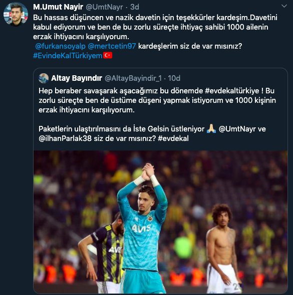 Futbolcular yardım için harekete geçti
