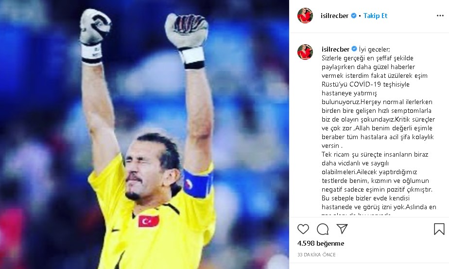 Rüştü Reçber’in koronavirüs testi pozitif çıktı