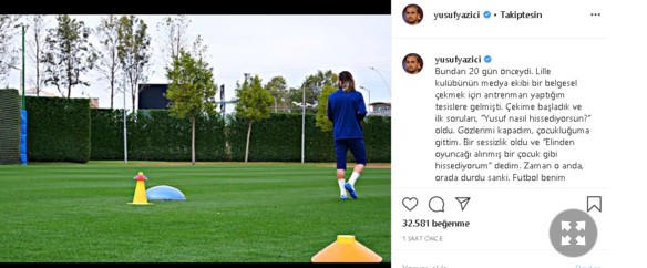 Yusuf Yazıcı'dan duygulandıran paylaşım