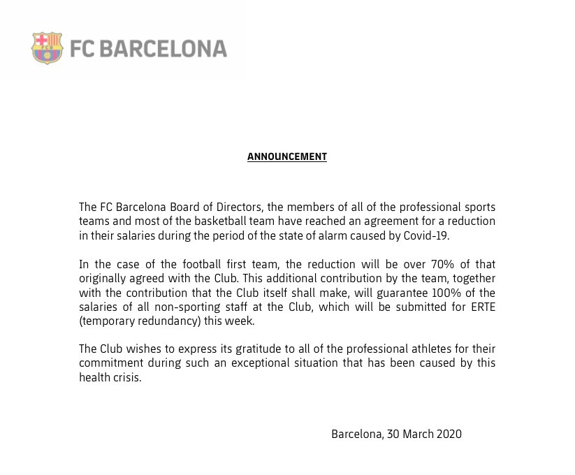 Barcelonalı futbolcular indirime gitti