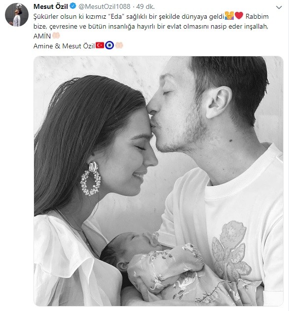 Mesut Özil baba oldu