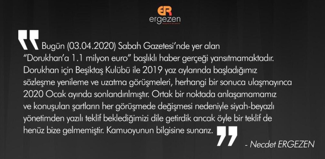 Dorukhan'ın menajeri: Beşiktaş'la anlaşamadık