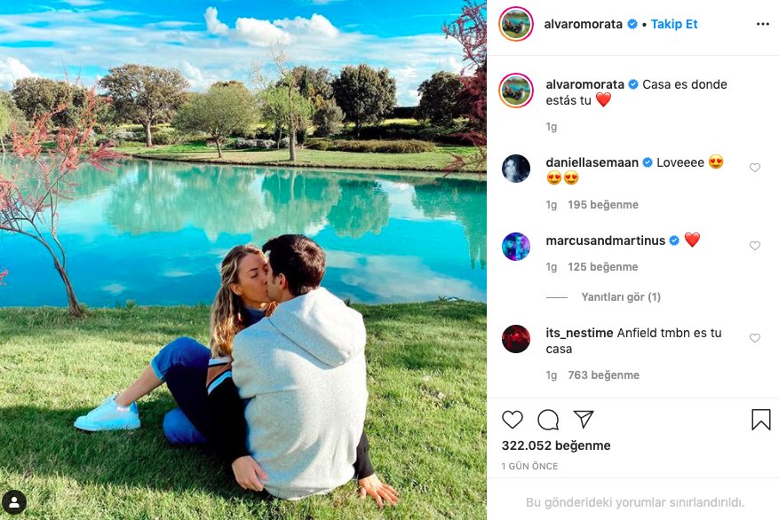 Alvaro Morata: Evdeyim zaten