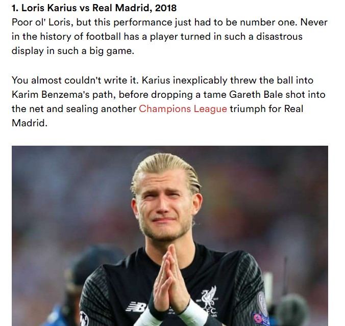 En kötü bireysel performanslar listesi