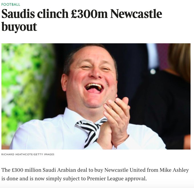 Newcastle United, Araplara satıldı