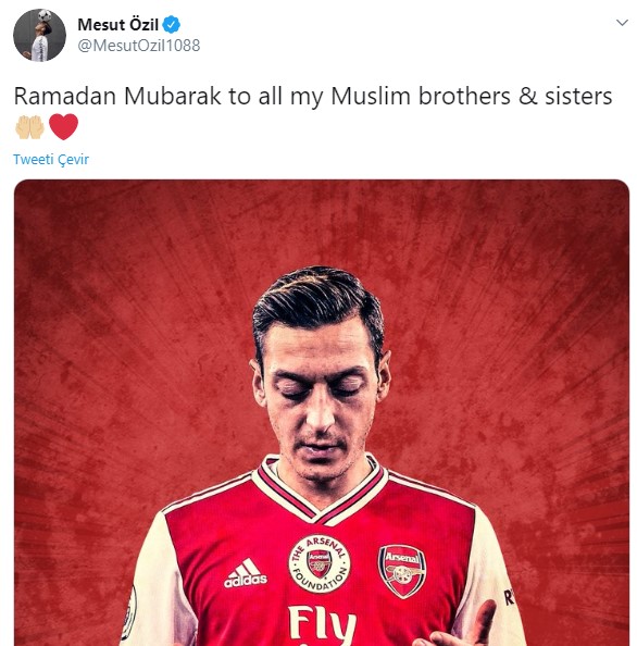Mesut Özil'den Ramazan ayı paylaşımı