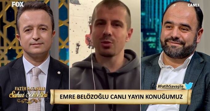 Emre sahur programına katıldı