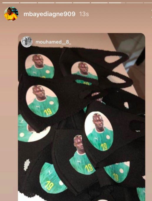 Diagne'den ilginç maske bağışı