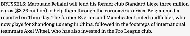 Fellaini ve Witsel, Standard Liege'e borç verdi