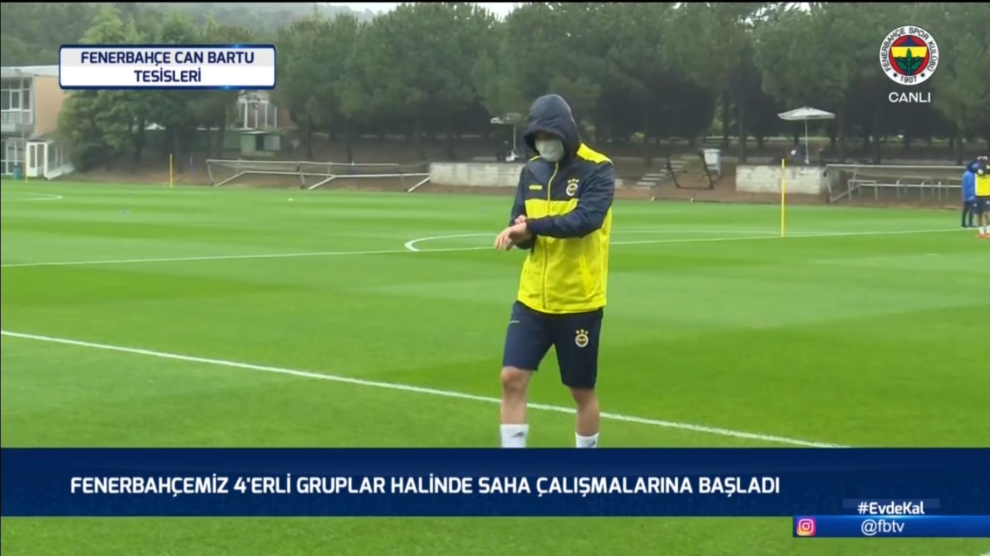 Fenerbahçeli futbolcular çalışmalara başladı