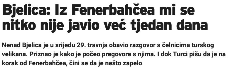 Bjelica: Fenerbahçe hakkında söyleyecek bir şeyim yok