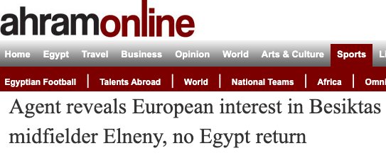 Elneny, Beşiktaş'ta kalmak istiyor