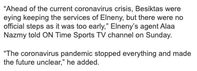 Elneny, Beşiktaş'ta kalmak istiyor