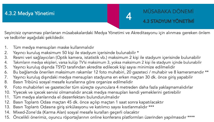 TFF, Futbola Dönüş Öneri Protokolü'nü yayınladı